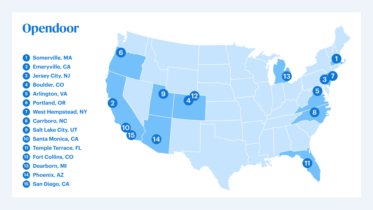 Opendoor's tweet photo. In celebration of Earth Month, Opendoor compiled a list of its top cities that are making a concerted effort to make eco-minded practices and solutions part of everyday life. From Somerville, MA to Salt Lake City, UT, these eco-forward cities prioritize preserving the great outdoors from bike-friendly systems to second-hand shops. https://t.co/Yb3abtYGQV
