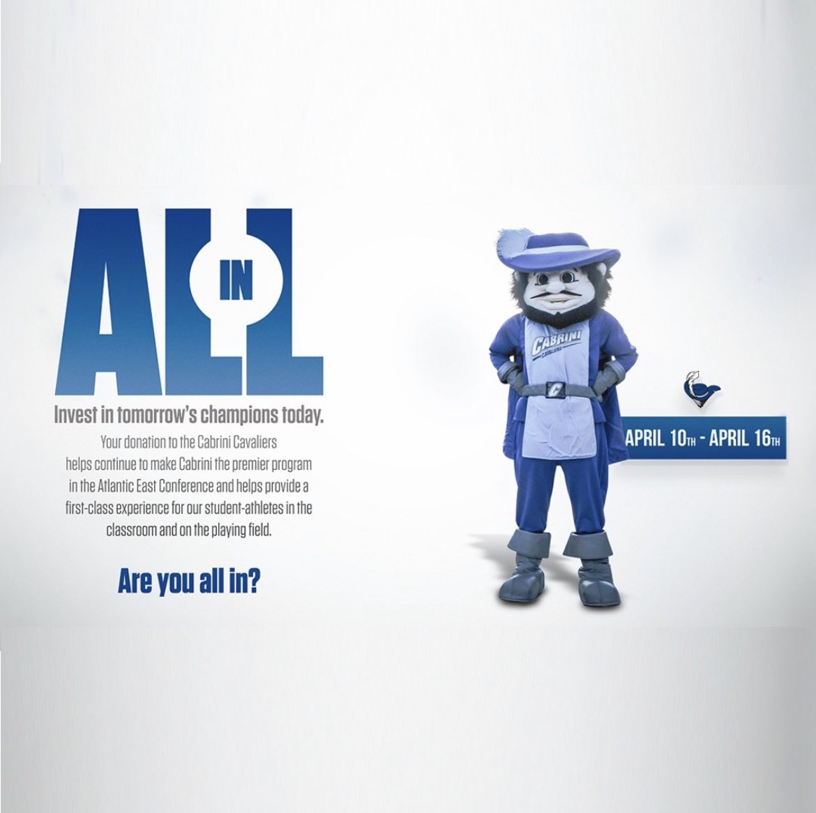 _cwbb's tweet image. It’s D3 week and what better way to support our athletes than to participate in our #AllIn week of giving! Donations help enhance the student athlete experience! Thank you to all those who have supported so far! #LinkInBio