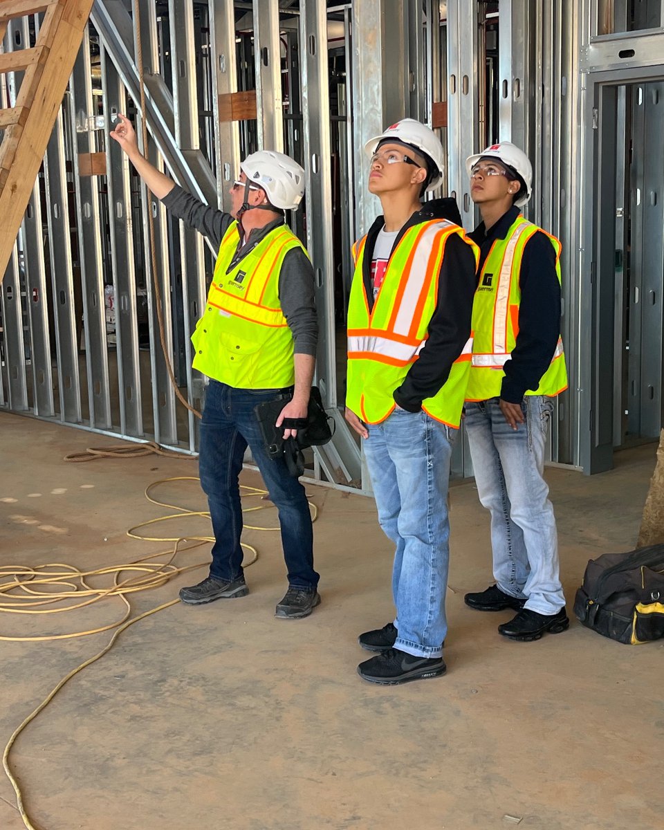 guernsey_us's tweet photo. Inspiring the future is what Architecture is about! Job shadowing at Guernsey allowed these Santa Fe South HS students to walk through the process from idea to 3D model to dirt turning! Nothing like one-on-one time with an expert!
#Guernsey #archweek23 #celebratearchitecture https://t.co/H8sKSWHFa1