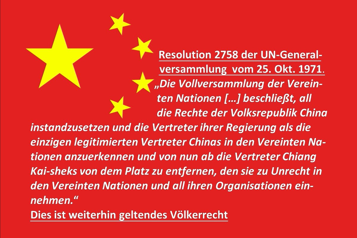 Mainstreamhetze's tweet photo. Laut geltendes Völkerrecht ist die Volksrepublik #China alleiniger Vertreter der Festlandchinesen und #Taiwan. #Macron https://t.co/hukSS1I5qi