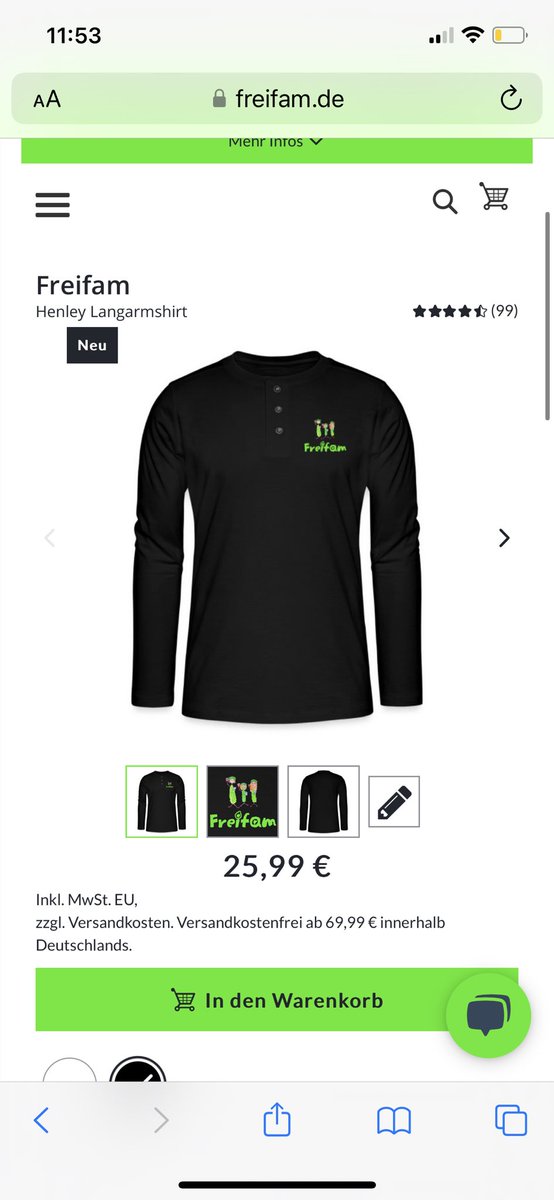 FreifamDE's tweet photo. Auf unsere Fanartikel gibt es derzeit noch 15% Rabatt, wie unser Henley Langarmshirt: https://t.co/DTAEAL5miw
#cklich #hoodie #sale #ootd #freifam #baby #damenmode #freifamshop #d #babykleidung #germany #t #fashionstyle #werbung #lifestyle #fr #winter #outfitoftheday #pullover #herbst #freifamfanartikel #streetstyle #ln #freifamfan #supportfreifam #sch #kinder #secondhand #love #onlineshop