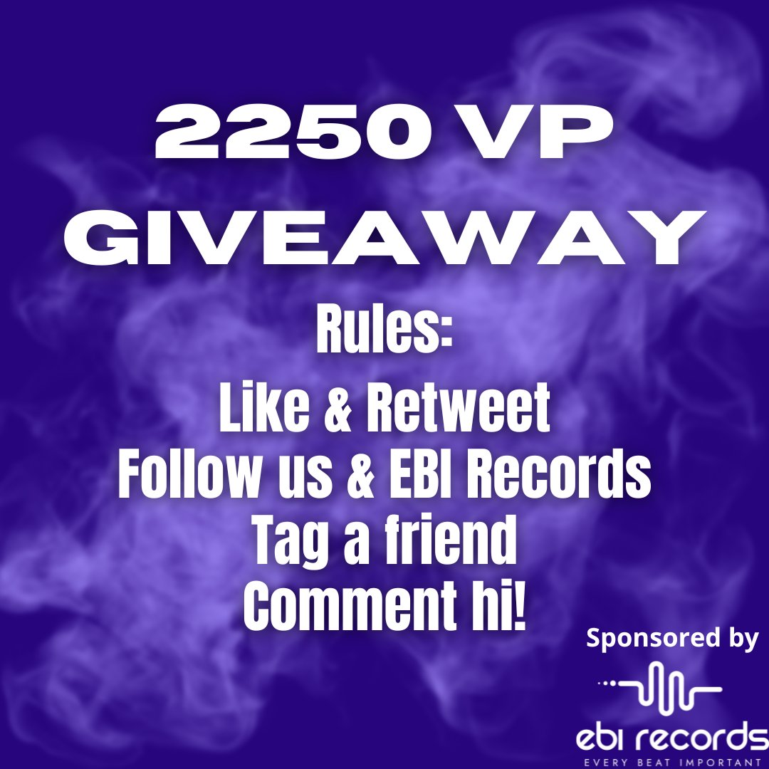 OfficialVFL23's tweet photo. ⚠MONTHLY GIVEAWAY⚠

To enter just make sure to:
✅Follow us &amp; @EbiRecords  
👍Like this post
🔁Retweet 
💬Tag a friend and comment hi!

Winner will be drawn 28th April #twitch #Streamer #VALORANT #giveaway https://t.co/yElCSpOhg5