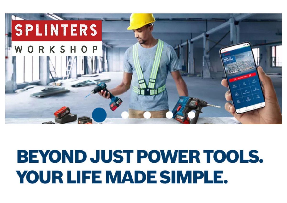SplintersSA's tweet image. #Bosch power tools are designed to offer superior quality at an affordable price and are built to deliver!
Choose from corded and cordless #tools!

You can try them before you buy them, only at #SplintersWorkshopSA!!

Get in touch to learn more: splintersworkshop.co.za #Jozi #Jhb