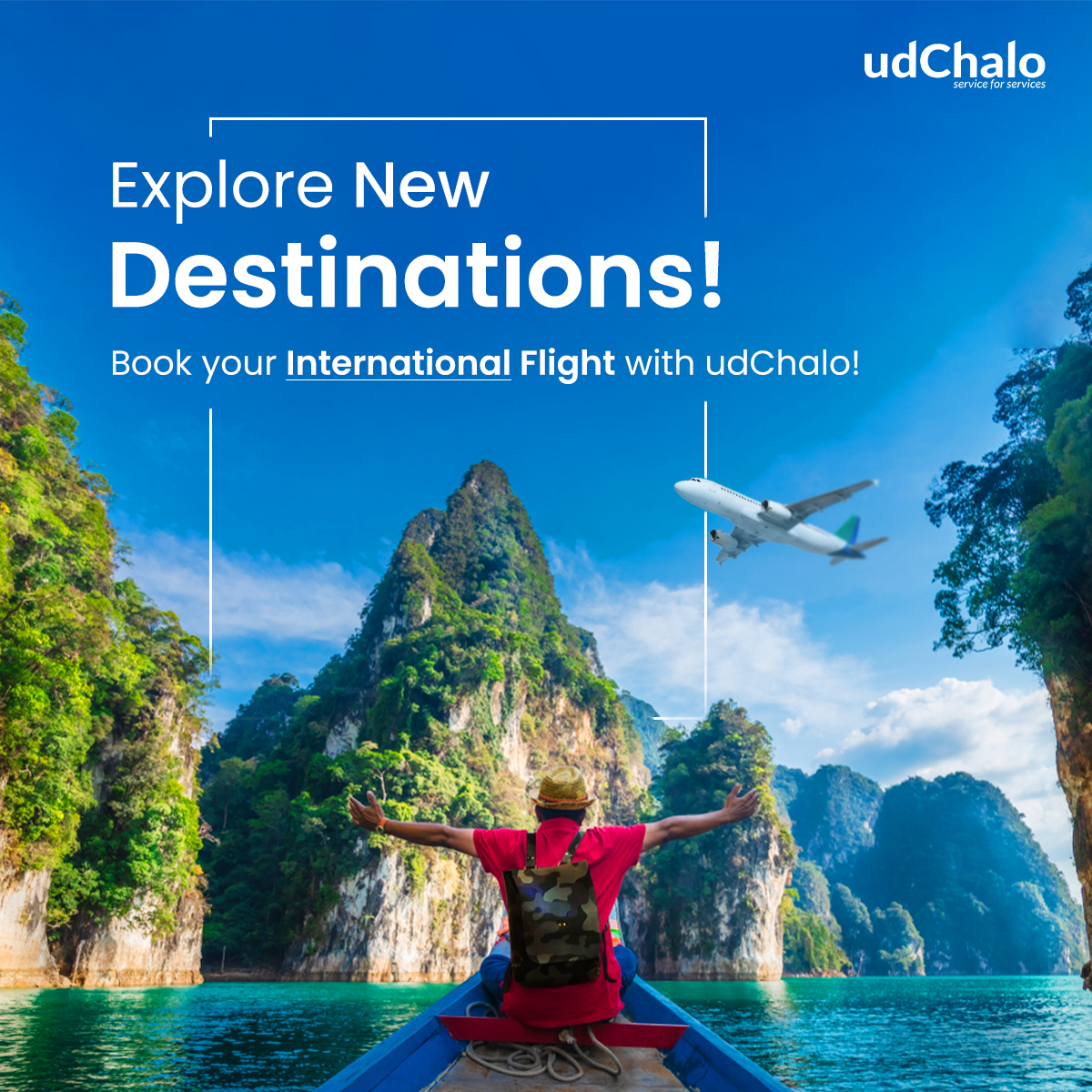 udChalo's tweet photo. "Don't limit your travel experiences to the typical tourist spots. Expand your horizons with udChalo international flights and discover the world's hidden treasures. Book now!
#udChalo #serviceforservices #internationalflights #makinglifesimplerforoursoldiers #udChaloFlights #flightbooking #defenceflights #fauji #faujifamily #defence #defencepersonnel #indianarmedforces #soldiers #soldierslife #IndianArmy #indianairforce #indiannavy
