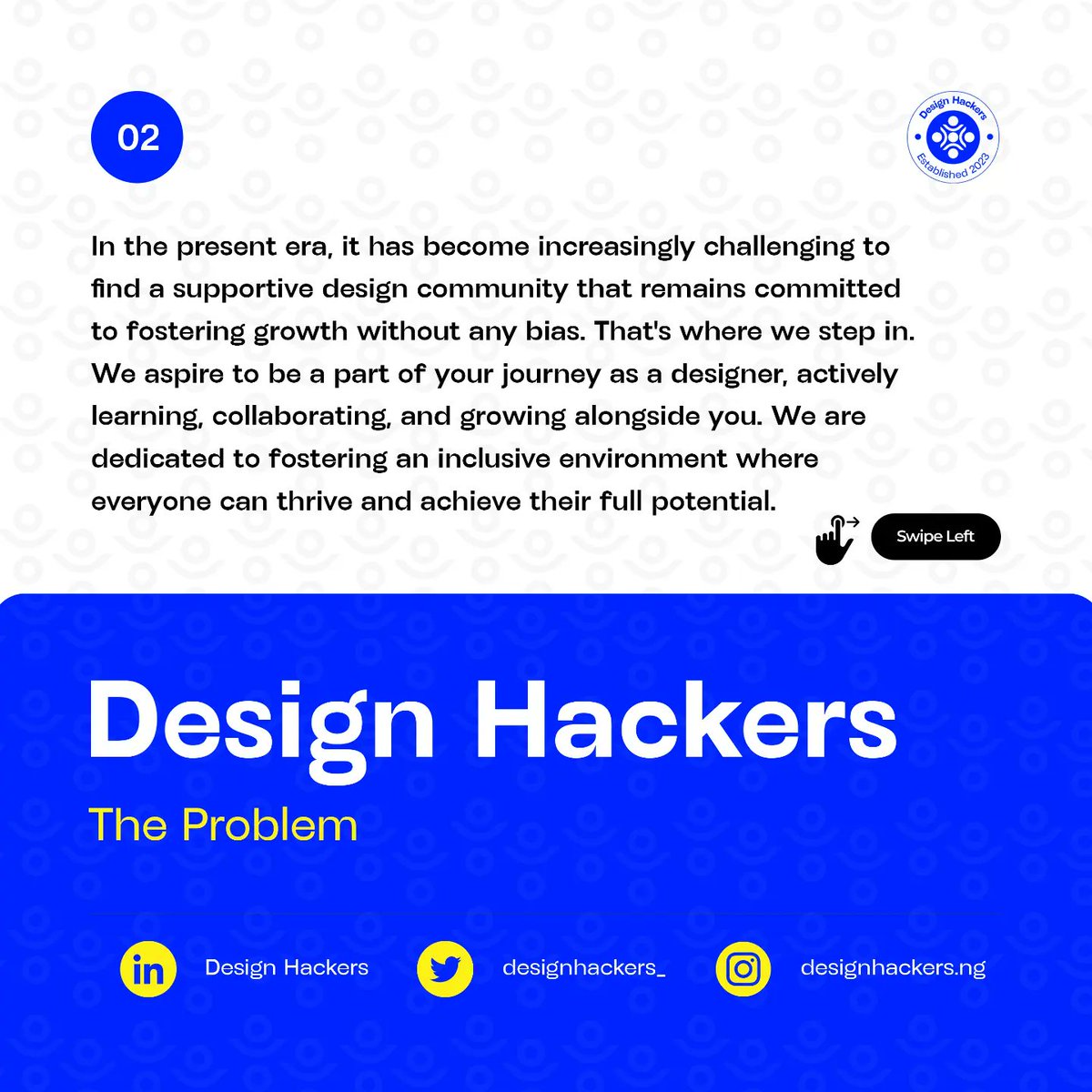 designhackers_'s tweet image. We believe in the transformative power of design and we are excited to build a community where we can learn, grow and inspire eachother. 
 
Click the link in our bio to get started.
#design #designcommunity #productdesign #ui #ux #graphicdesign #motiongraphics