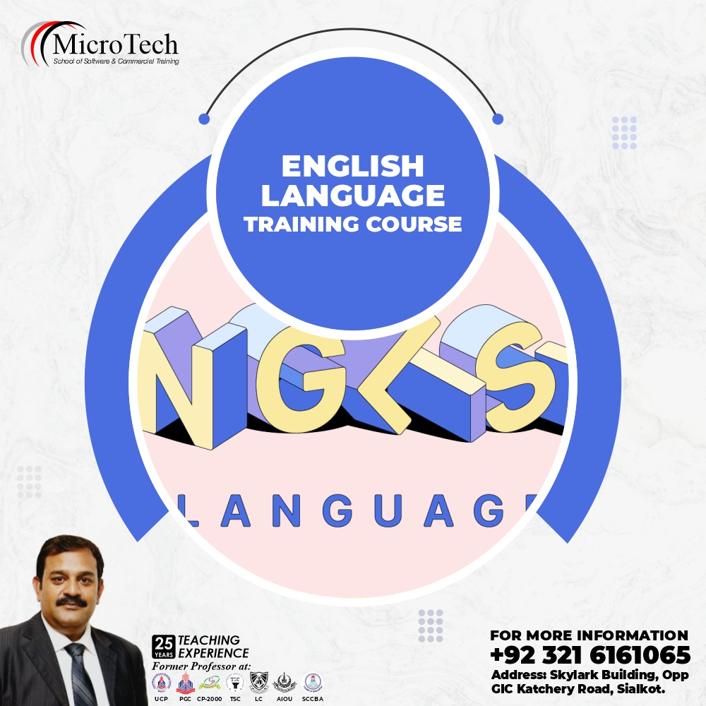 #MicrotechInstituteSialkot #EnglishLanguageCourse #LanguageSkills #CareerBoost #ExpertTrainers #Grammar #Vocabulary #Speaking #Listening #PersonalizedAttention #PracticalExercises #CommunicationSkills #FlexibleTiming #AffordableFees