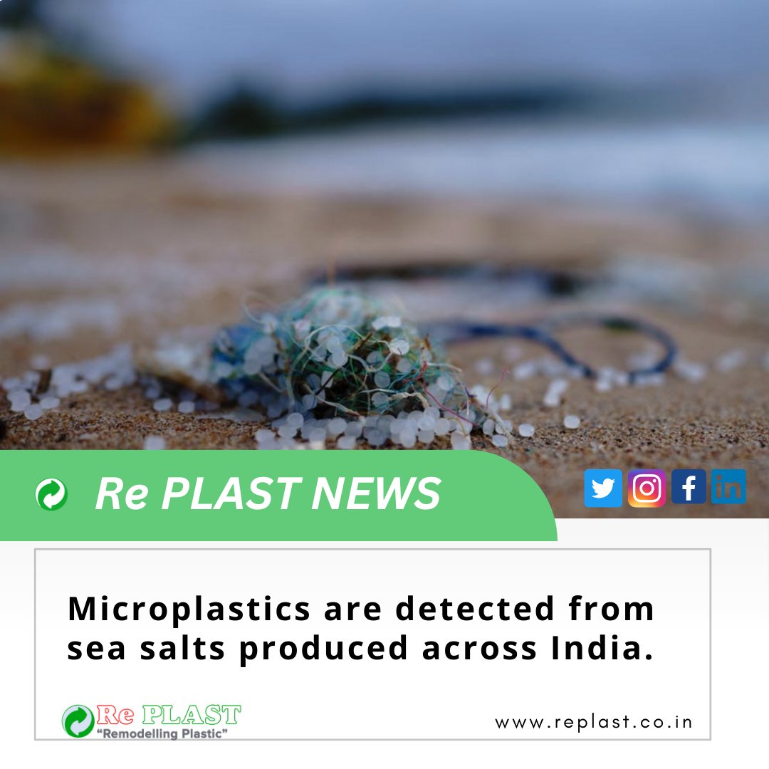 replastgurgaon's tweet photo. The number of microplastics found in a kilogram of sea salt varied between 35 and 575 particles.
.
#plastic #plasticwaste #microplastic #zerowasteindia #plasticfreeindia #plasticfree #recycle #ecofriendly #environmentfriendly #replast #plasticpollution #beatplasticpollution https://t.co/lCltaqyrAn