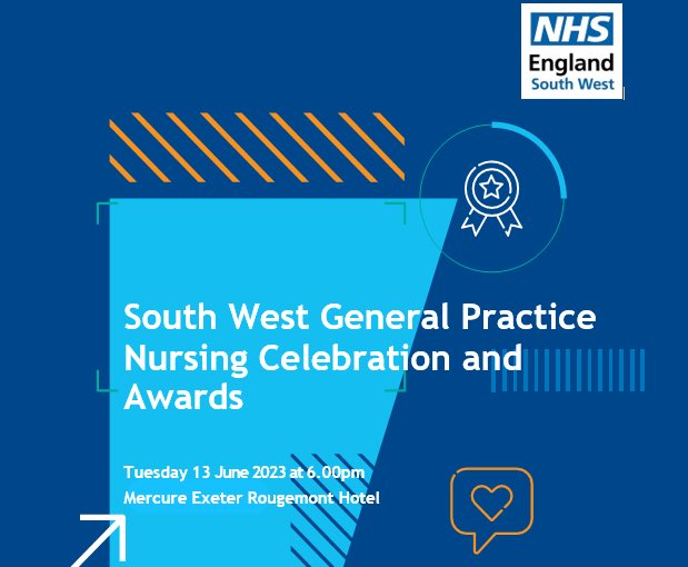 South West GPNs! We’re hosting our GPN awards in June in an awards ceremony in Exeter. Open for nominations now. Email england.soutwestgpn@nhs.net for more info and the form. @SWNHS @rogers17_s @sarahhall167 @pauljeffreyNHS @RCNGPNForum @KerriMagnus @EdCoxNHS @TheACPforum