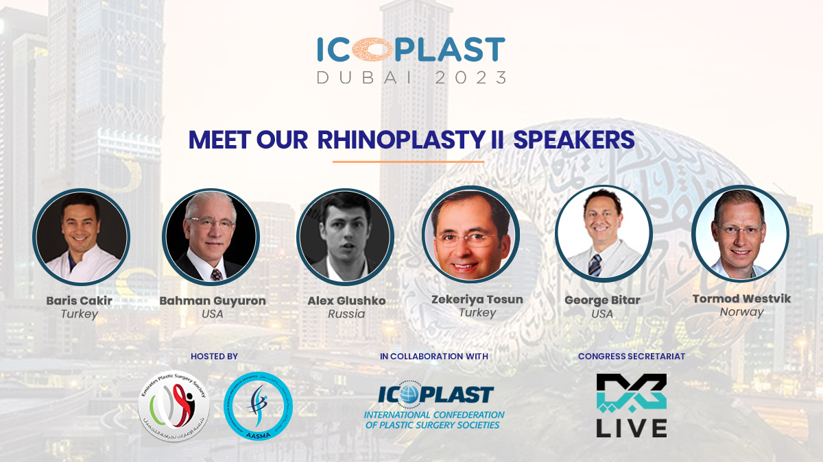 Discover the power of rhinoplasty at #icoplast2023 and learn about the latest techniques from our expert surgeons. Don't miss out on this exciting event!

Register now: registrations.dxblive.com/CommunityPorta…

#plasticsurgery #aesthetics #dubaiplasticsurgerymeeting
