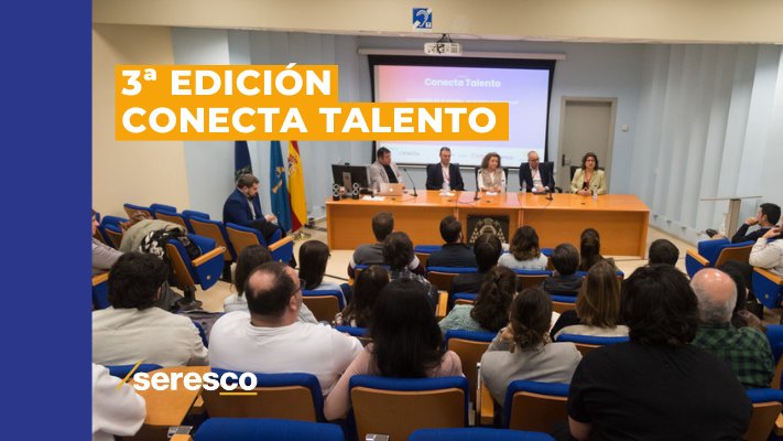 seresco's tweet photo. Por tercer año consecutivo #ConectaTalento de @conectindustria vuelve a apoyar el #empleo y la #formación de jóvenes en #Asturias con sus jornadas teórico-prácticas, que cuentan con el respaldo de @seresco 👉🏽https://t.co/6vPMA9TOc1 https://t.co/7QCBB6G7ji