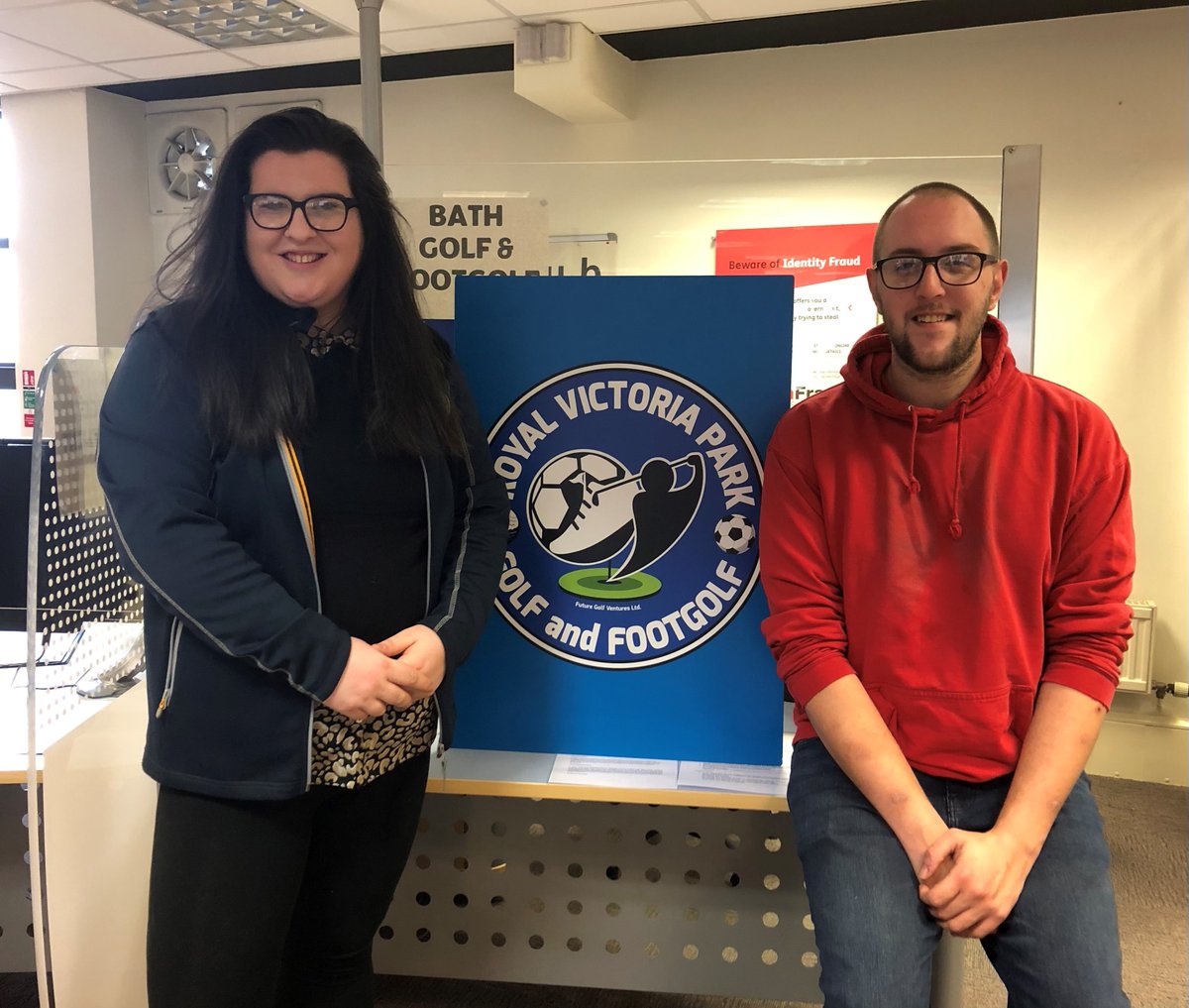 Fay and Thomas from <a href="/RVPGolfFootgolf/">Royal Victoria Park Golf and Footgolf</a> are recruiting for seasonal customer service roles. 

Opening Spring 2023 at #VictoriaPark #Bath

Info/apply:ow.ly/Q8sQ50NGSf7

#BathJobs #SeasonalJobs