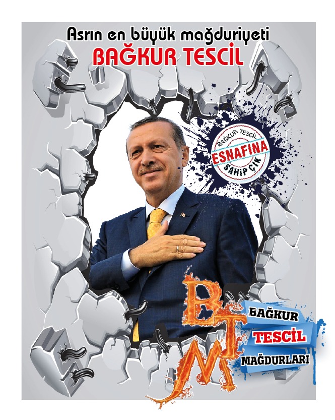 🍁Vergi, oda, şirket ortaklığı dikkate alınarak, Bağkur tescil verilmesini talep etmekte esnaf 
<a href="/RTErdogan/">Recep Tayyip Erdoğan</a> <a href="/dbdevletbahceli/">Devlet Bahçeli</a> <a href="/vedatbilgn/">Vedat Bilgin</a> <a href="/kilicdarogluk/">Kemal Kılıçdaroğlu</a> <a href="/meral_aksener/">Meral Akşener</a> <a href="/Mustafa_Destici/">Mustafa Destici</a> <a href="/tgrthabertv/">TGRT HABER</a> @Foxhaber <a href="/ahaber/">A Haber</a> #TescileSozVerdiniz #TescilMağdurları