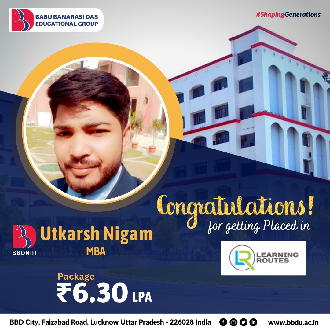 Congratulations for grabbing such a wonderful opportunity students.

#Learningroutes #Placement2023