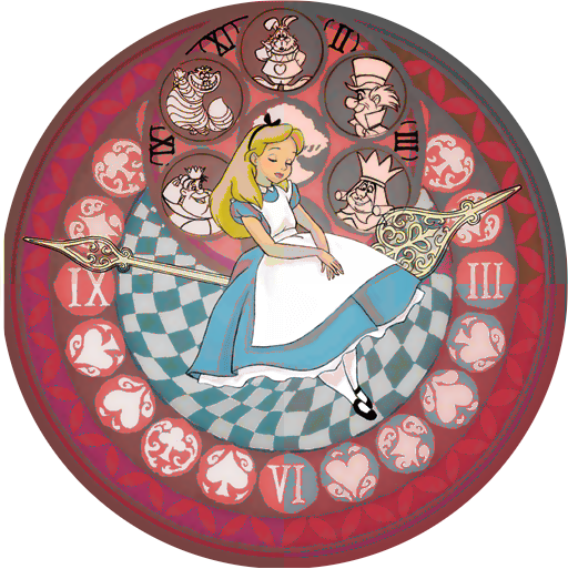 Unused - Alice Stained Glass (Kingdom Hearts 1)