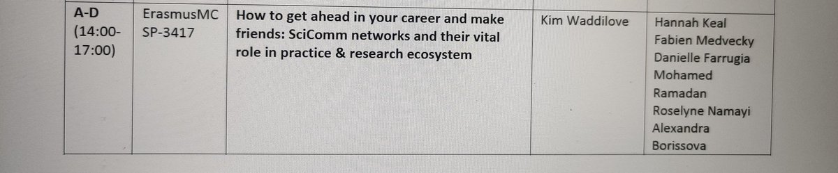 Yesterday's workshop presenting some of my results about scicomm networks at #PCST2023 with a group of amazing people <a href="/ElsonbatySciCom/">Mohamed Elsonbaty | محمد السنباطي</a> Fabien, <a href="/AHRI_News/">Africa Health Research Institute</a> Hannah, Kim, Roselyn 
<a href="/ICoRSA_News/">ICORSA</a>