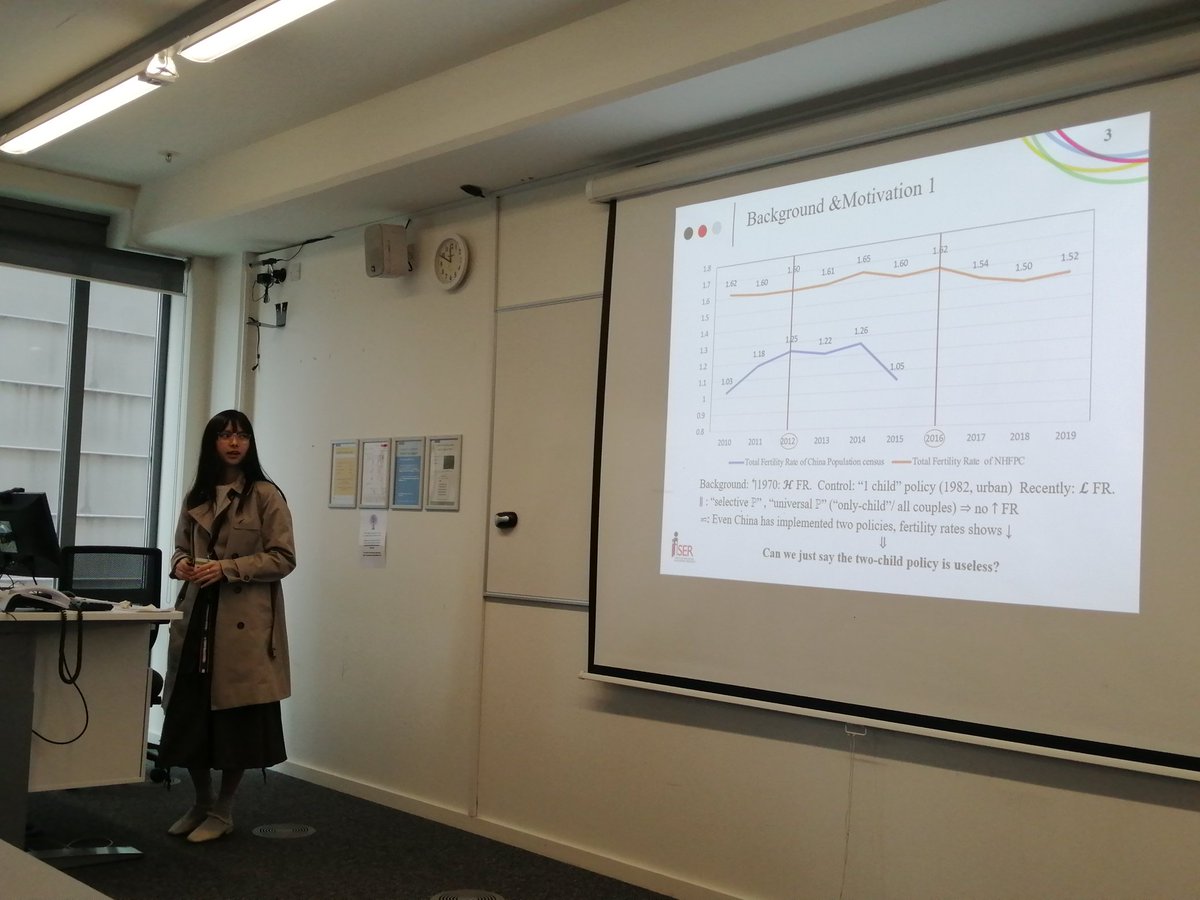 Jingyi Li of <a href="/SussexUni/">University of Sussex</a> discusses the inequality motherhood wage penalty under China's "two-child" policy in WEEL stream session <a href="/britsoci/">The BSA</a> #britsoc23