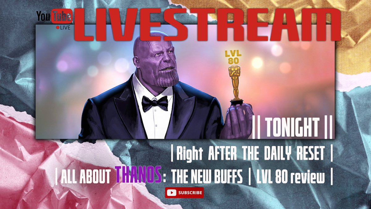 Deathproof_Hs's tweet image. *Don't miss tonight's livestream, RIGHT after the daily reset! * THANOS IS FINALLY LEVEL 80! Stay tuned in YOUTUBE &amp;lt;3
#deathproofmff #marvelfuturefight #mff #theroastseries #marvel #netmarble #youtuber #mffcontent #mffaccount #t4 #mcu #livestream