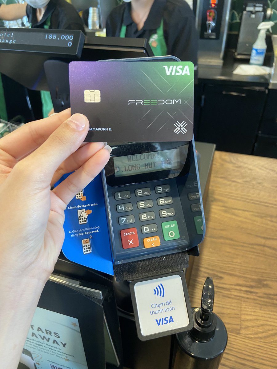 dikshaxboo's tweet photo. Paid for my coffee in Bitcoin today 💸
Tap and go with the first crypto card from Thailand @bitazzaofficial #freedomcard https://t.co/dEFGtlGEqq