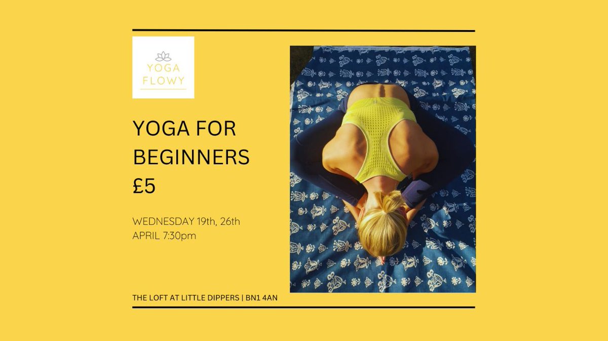 TheLoftatLD's tweet photo. Join Katie for a Beginners Yoga class Wednesday 19th or 26th April at 7:30pm.
Suitable for those who have not tried yoga before or want to refresh and reset their yoga posture alignment. 
https://t.co/s626IDaaXL 
#yoga #yogaflow #brightonandhove #brighton  #yogaforbeginners https://t.co/qYiqydZRMk