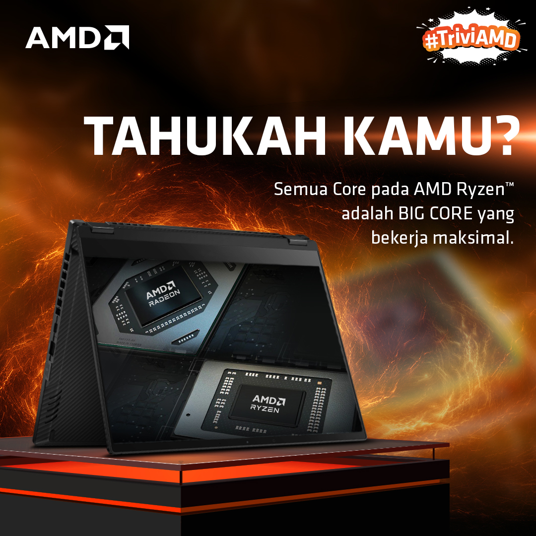 Kamu mesti banget tahu hal ini!

Semua core yang terdapat pada prosesor AMD Ryzen™ adalah Big Core yang bekerja maksimal! Jadi tidak dibagi-bagi nih performanya, semua memberikan performa tinggi tapi juga hemat daya! Keren banget kan?

#AMDRyzen
#TriviAMD