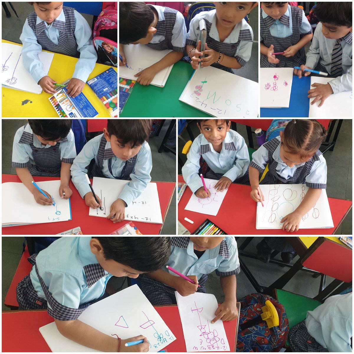 Little Champs of LKG # Trace Standing lines # Draw and Colour Flowers # Fun with colors and pencil # SDG Goal No 4 QUALITY EDUCATION. <a href="/pkdhillon08/">ParamjeetKaurDhillon</a> <a href="/JyotiBh28005578/">Jyoti Bhardwaj</a> <a href="/KajalSh97224712/">Kajal Sharma</a> <a href="/KnpsIndia/">KNPS Phagwara India</a> <a href="/edu_sdg/">SDGEduChoupal @sdgchoupal</a>