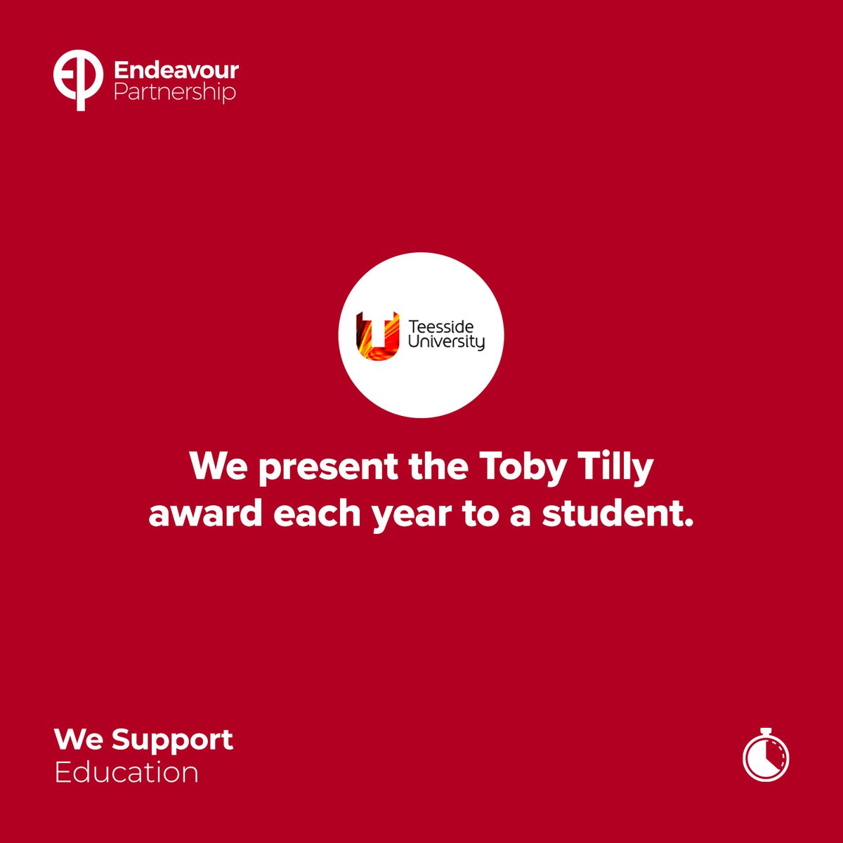 Endeavour_law's tweet photo. Named after one of our founding Partners, the Toby Tilly Award is given to an outstanding law student from @TeessideUni #WeSupport https://t.co/c3HJMy0XSu