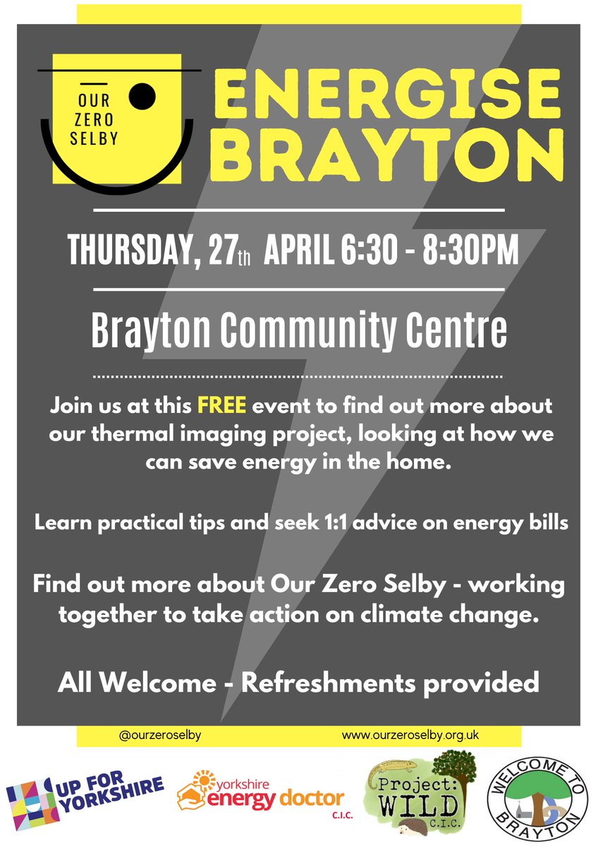 OurZeroSelby's tweet photo. The next Our Zero Selby event is on Thursday 27th April. 📅
Find out more below! 👇 https://t.co/mUIm5u67zN