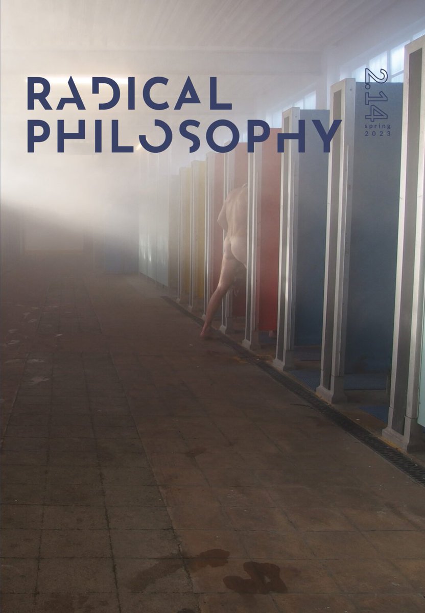 RP2.14 new issue out now... @DanielNemenyi on Norbert Wiener Gail Lewis on intergenerationality Roderick A. Ferguson on bourgeois and coalitional formations Alice Crary on longtermism Tom Bunyard on Debord Interview with Marc Neocleous and more... radicalphilosophy.com
