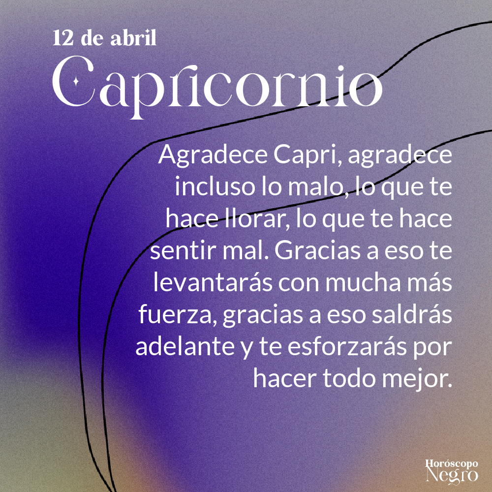 capricornio_hn's tweet photo. El horóscopo diario del 12 de abril para Capricornio 🔮♑ Lee completo aquí: https://t.co/b17KshnXdD https://t.co/PsY4l3e76m