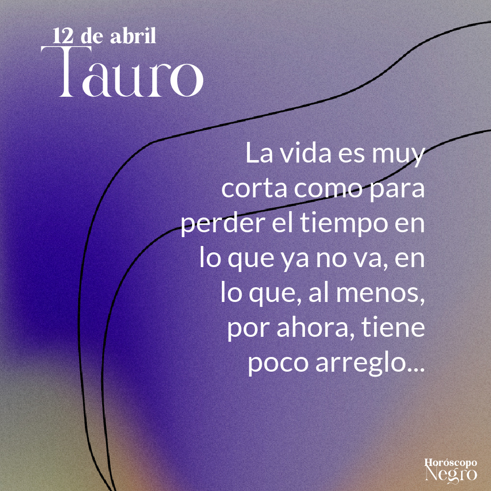 El horóscopo diario del 12 de abril para #Tauro ♉🔮 Léelo completo aquí: horoscoponegro.com/tauro-horoscop…