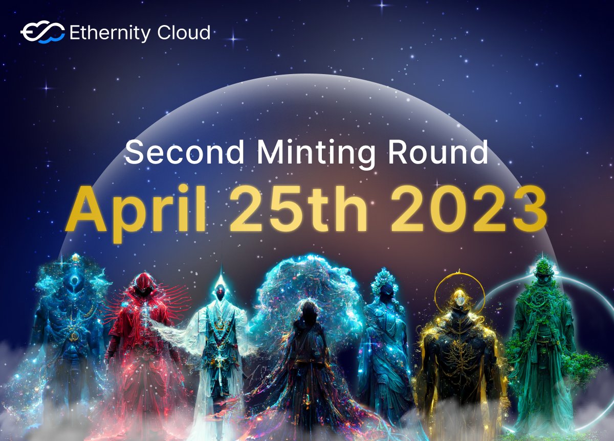 Exciting news! In the 2nd Etherneals NFT minting round, whitelisted members get a 15-min head start.

Everyone can join the magic on April 25th! Stay tuned for details on how to participate and experience the real utility of Etherneals NFTs. 

nft.ethernity.cloud/#whitelist

#minting