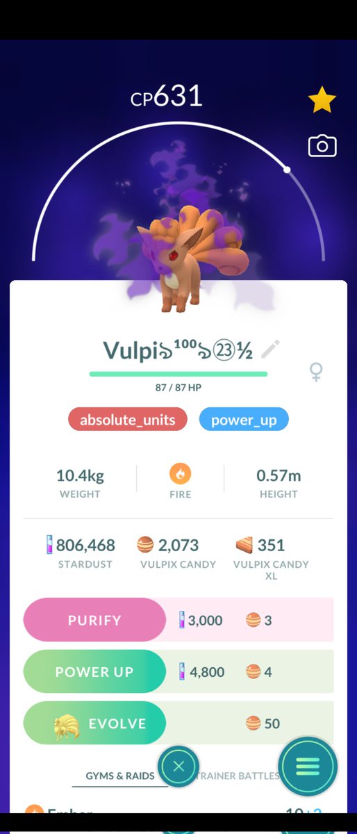 itsGreyspot's tweet photo. @ItsFleeceKing Nice! I caught my first shadow hundo not too long ago. She's totes adorbs but quite angry. https://t.co/tOD80BQaTD