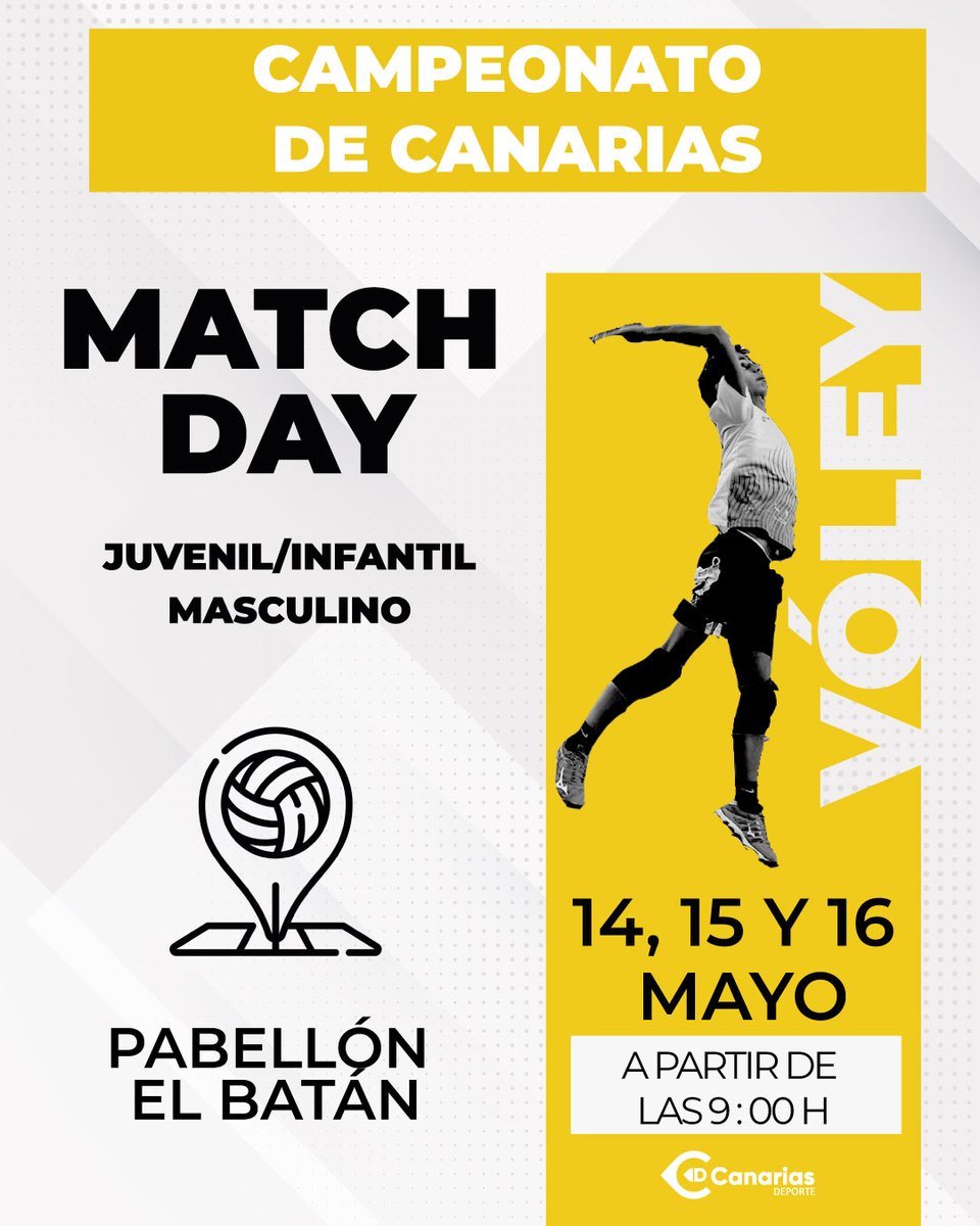 CanariasdEs's tweet photo. ¿Te gusta el VÓLEY? ¡Pues este finde tienes triple ración! 🏐

14-16abril >𝗖𝗔𝗠𝗣𝗘𝗢𝗡𝗔𝗧𝗢 𝗗𝗘 𝗖𝗔𝗡𝗔𝗥𝗜𝗔𝗦 𝗩Ó𝗟𝗘𝗬 𝗜𝗡𝗙𝗔𝗡𝗧𝗜𝗟/𝗝𝗨𝗩𝗘𝗡𝗜𝗟 𝗙𝗘𝗠𝗘𝗡𝗜𝗡𝗢 𝗬 𝗠𝗔𝗦𝗖𝗨𝗟𝗜𝗡𝗢
15 ABRIL > 𝗣𝗟𝗔𝗬 𝗢𝗙𝗙 CV HIDRAMAR GRAN CANARIA https://t.co/wJ5LcCqDyS