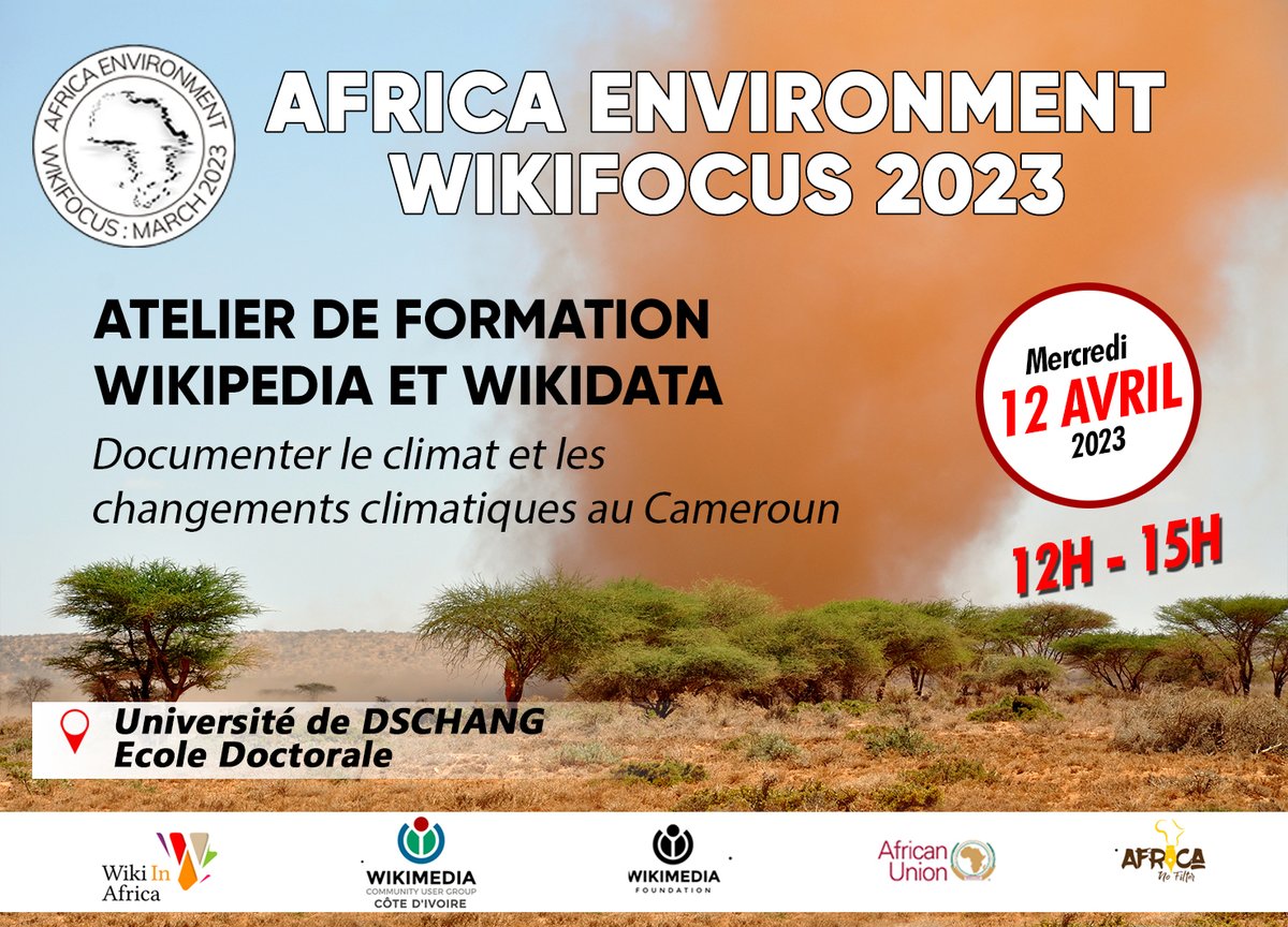 MinetteLontsie's tweet photo. Session de Formation à Wikipédia et Wikidata ce jour à l'Université de Dschang dans le cadre du projet Africa Environment WikiFocus pour encrichir Wikimedia avec des données sur le climat et les changements climatiques au Cameroun. https://t.co/gVGAl6VVgz