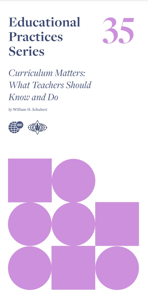 "Curriculum Matters: What Teachers Should Know and Do" by William Schubert (Prof Emeritus, Univ of Illinois Chicago), highlights the crucial role of teachers in creating effective and meaningful curricula. Just published by <a href="/IBE_UNESCO/">UNESCO-IBE</a>/ IAE: shorturl.at/dmyGQ