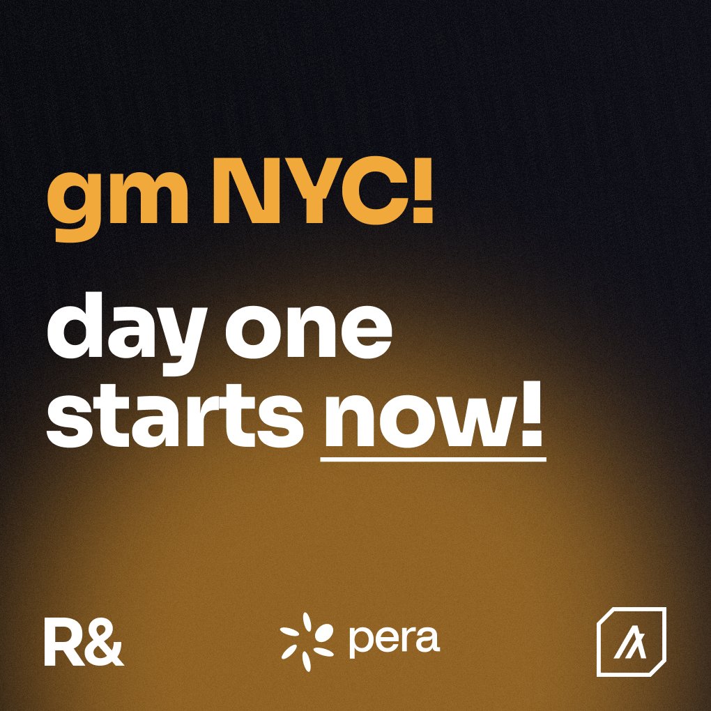 Its time Algofam! 

Doors open in 1 hour. Are you ready for 72 hours of non stop NFTs?😍

We are!🫡

#NFTNYC2023