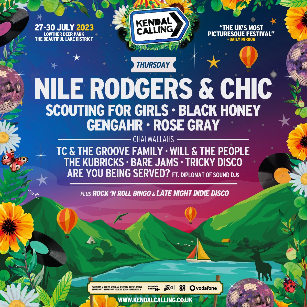 Fewer than 500 tickets available for Kendal Calling. Catch us on the Thursday at the @ChaiWallahs stage
