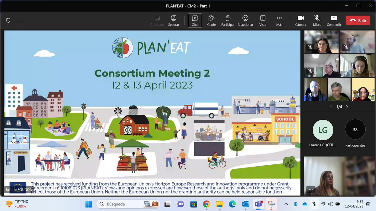 esFIAB's tweet photo. 🔵#FIAB ha asistido esta mañana a la reunión telemática del consorcio del proyecto @PlanEat_eu
#PlanEat #LivingLabs #Sustainability #FoodSystems #PlanEatProject #HorizonEU https://t.co/bEjd4WjCbu