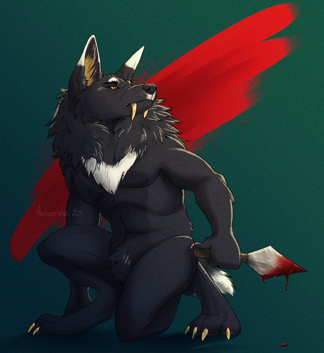 Aviverine's tweet photo. FINISHED ARTPIECE I DID FOR @COYOTESAINT!! I'm so proud of this 😭😭

TW: Blood
Please like and share your thoughts 🙏❤️❤️ https://t.co/O3EiYBaYxV