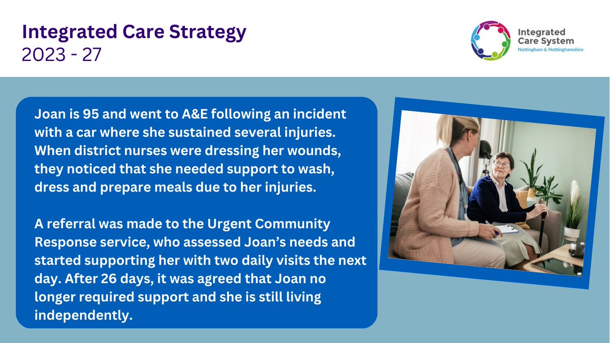 NottsHealthcare's tweet image. 💚 The Urgent Community Response visited 3000 people in crisis in its first year &amp;amp; provided help to keep them independent.

Find out how we’re working more productively together ➡️   healthandcarenotts.co.uk/integrated-car…

#TogetherWeAreNotts