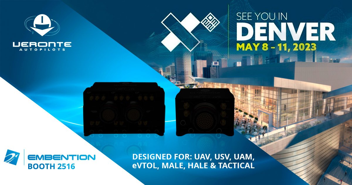 embention's tweet photo. Embention will be attending to #Xponential2023 in Denver, Colorado (USA) from May 9th to 11th. Visit our booth 2516 and discover the latest innovations on autopilots and motor controllers. #AAM #UAM #VTOL #VeronteAutopilot #motorcontroller #Xponential2023 https://t.co/shsPlVuoWr