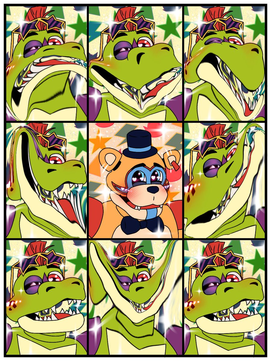 AnasApprentice3's tweet photo. How Monty show his love to Freddy

#fnaf #FNAFsecuritybreach #fnafmonty #montgomerygator #fnaffreddy #glamrockfreddy #MontyXFreddy https://t.co/I2ocMXPuBl