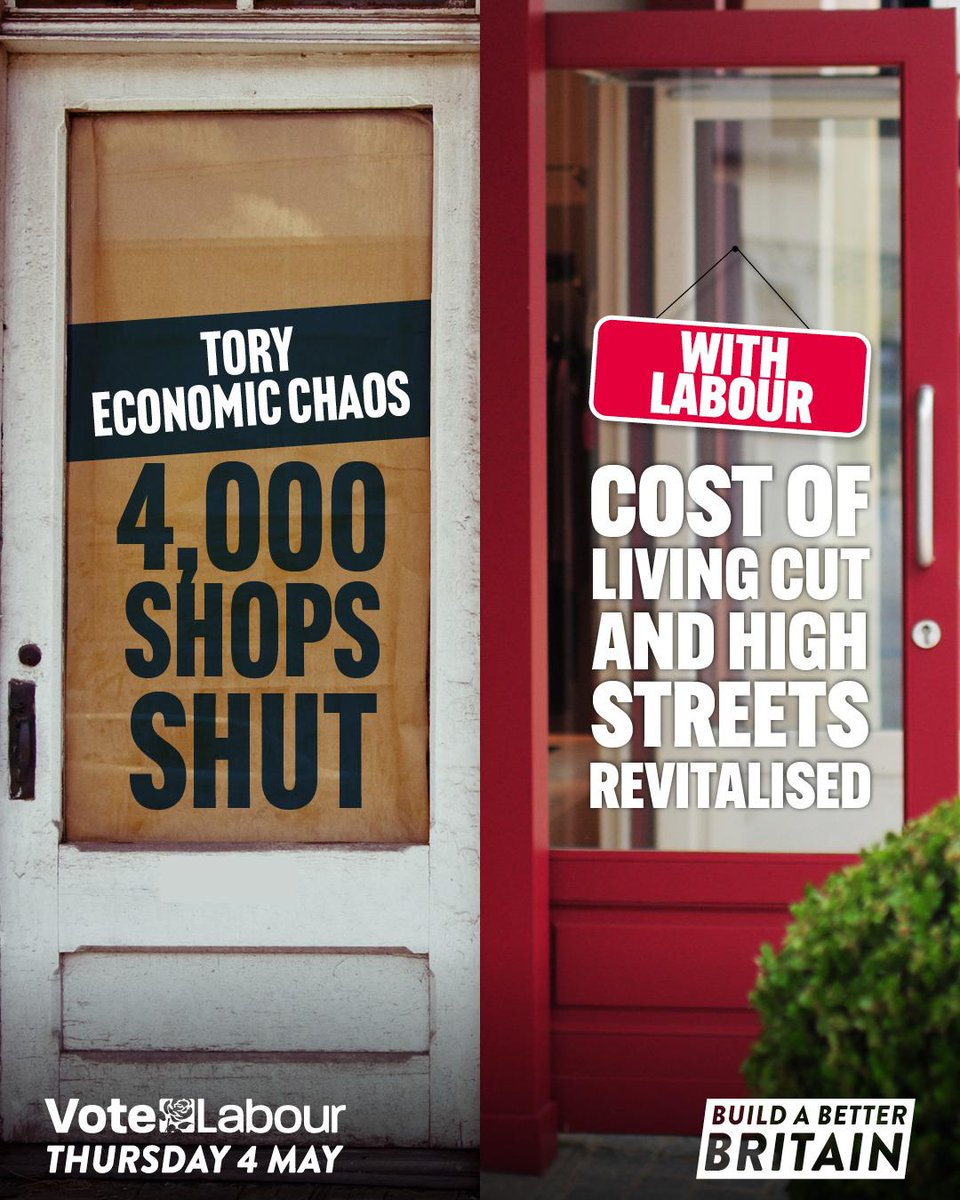 kirith_ae's tweet photo. Under the Tories, Bolton has been left behind. Only Labour has a plan to revitalise our high streets. We would:

✂️ Cut business rates
⏰ Stamp out late payments
⚡ Cut energy bills
🛍️ Revamp empty shops
👮‍♀️ Tackle antisocial behaviour with 13,000 more neighbourhood police &amp; PSCOs https://t.co/jh1WBXG6Q6