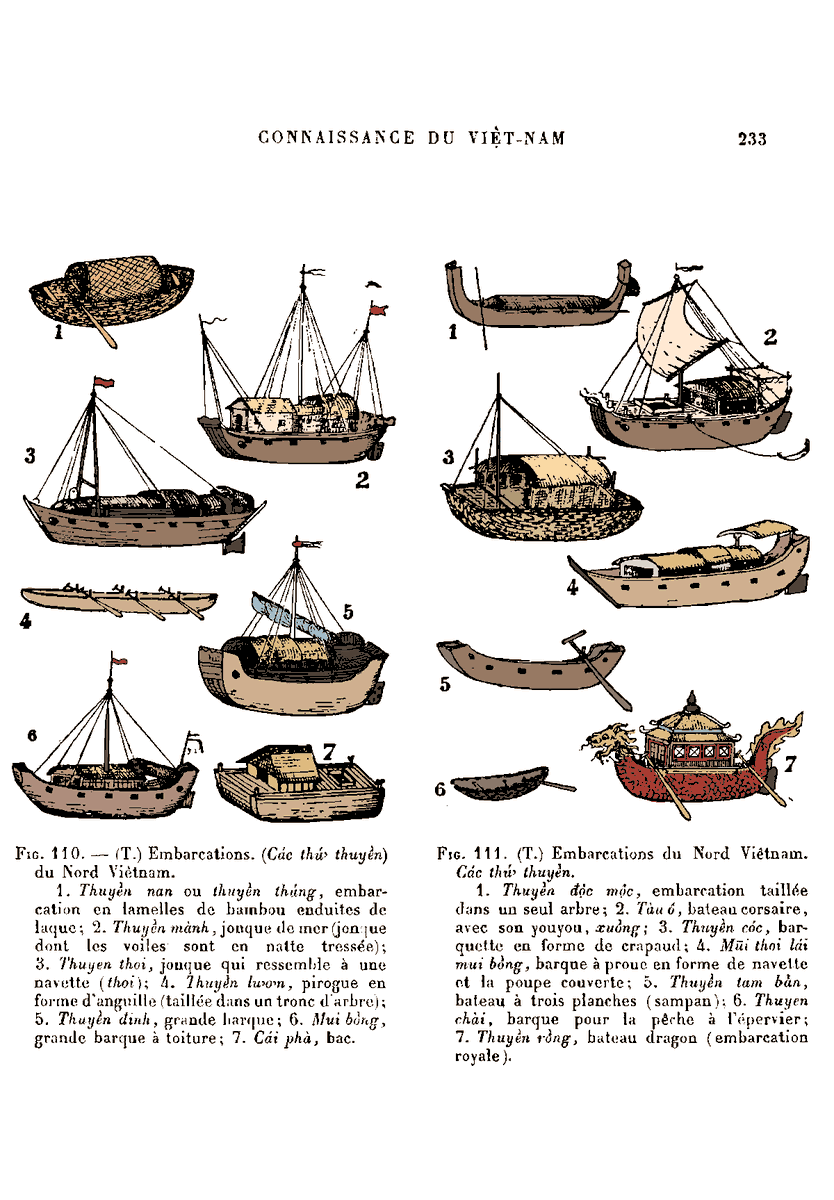 _Pho_Ngan's tweet photo. illustrations of boats of the Annamites in the book "Connaissance du Vietnam", 1954 by Maurice Durand and Piere Huard.🛶
In addition, in Vietnam in the past, floating houses were also popular for fishermen💁
#Vietnam #Vietnamese #越南 #Nguyendynasty #阮朝 #Vietnamese_culture https://t.co/E8hejuxrnM