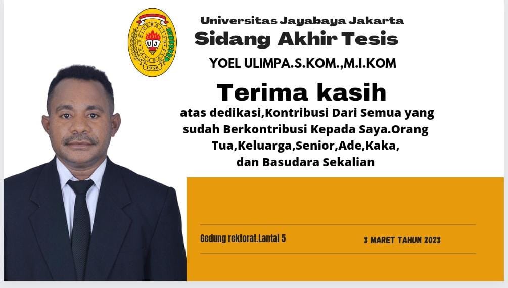YoelFinse's tweet photo. Trima kasih untuk doa dan dukungan. https://t.co/B67kE5UxDO
