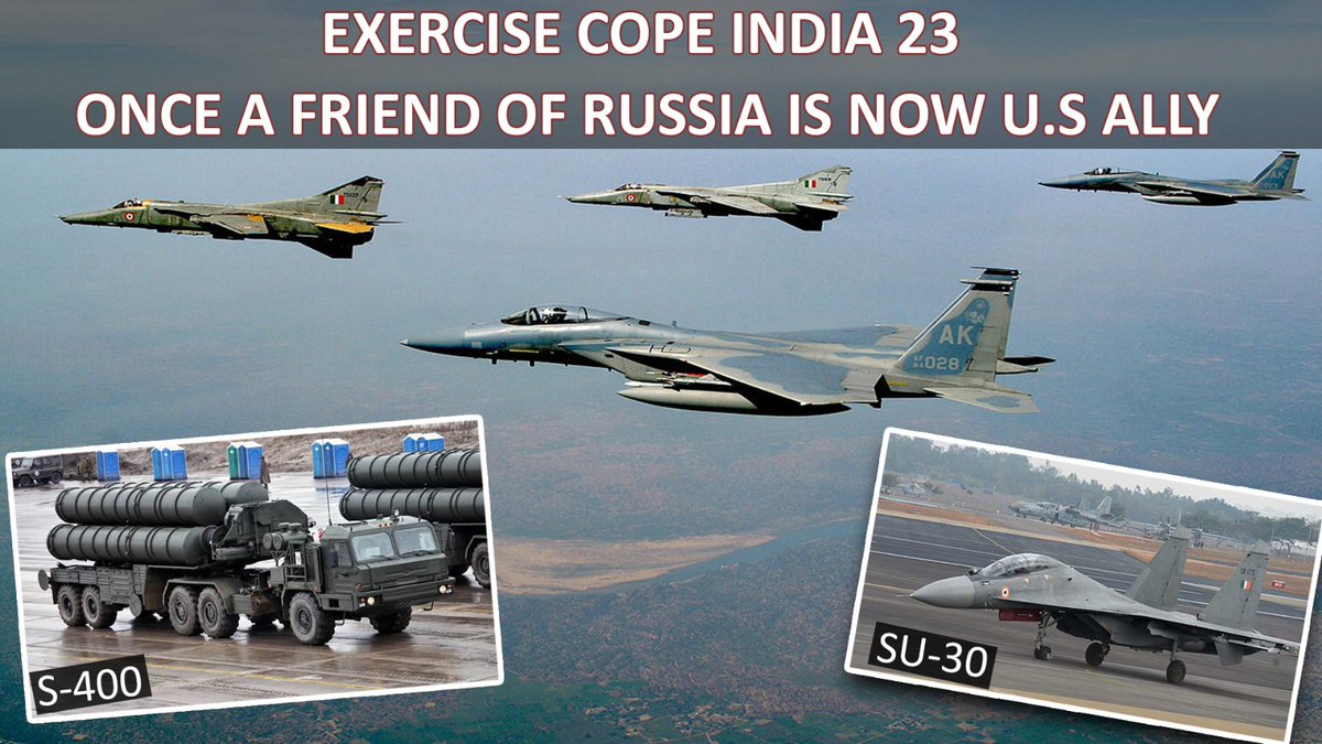 India should not agree with everything that America says against Russia, something should remain independent. Hope the government will not miss it.
#CopeIndia2023
#IAF
#Indianairforce