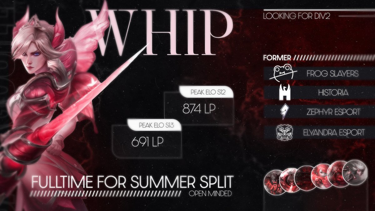 I am looking for a team for summer split. 

Don't hesitate to contact me, I can provide vods from soloQ / scrim / Official games. 

My references are : <a href="/Neji_LoL_/">Neji</a>  and <a href="/LoL_Radiant1/">asphodele</a>