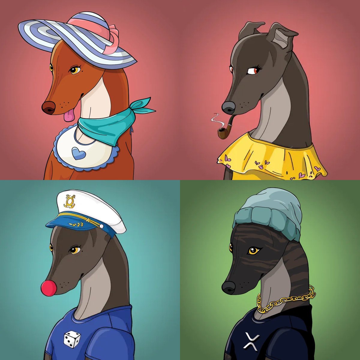 mayflower3096's tweet photo. ひっそりとXRPLGreyhoundのNFT
#Houndies
パブリックミント始まっています。
こちらから
https://t.co/YH3pMNBGyd

1000万greyhound＝1NFT
使用されたトークンはバーンされます。
#1〜#7のシークレットはまだミントされていない模様‥
4月13日午前2時までにミントされた方はDAY1バッジがもらえます👍 https://t.co/6KCrDuJFRr