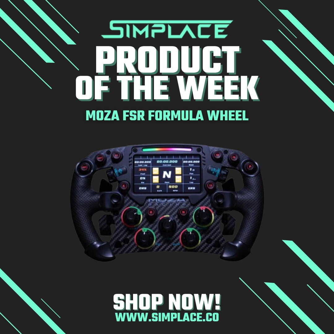 Simplace_co's tweet photo. 🌟 Product of the Week: MOZA FSR Formula Wheel 🏁 Upgrade your sim racing setup with this incredible steering wheel. Shop now at #Simplace!
https://t.co/xynwvy5Jpw
#SimRacing #ProductOfTheWeek #MozaFSRFormulaWheel https://t.co/1tuRSlAdhJ