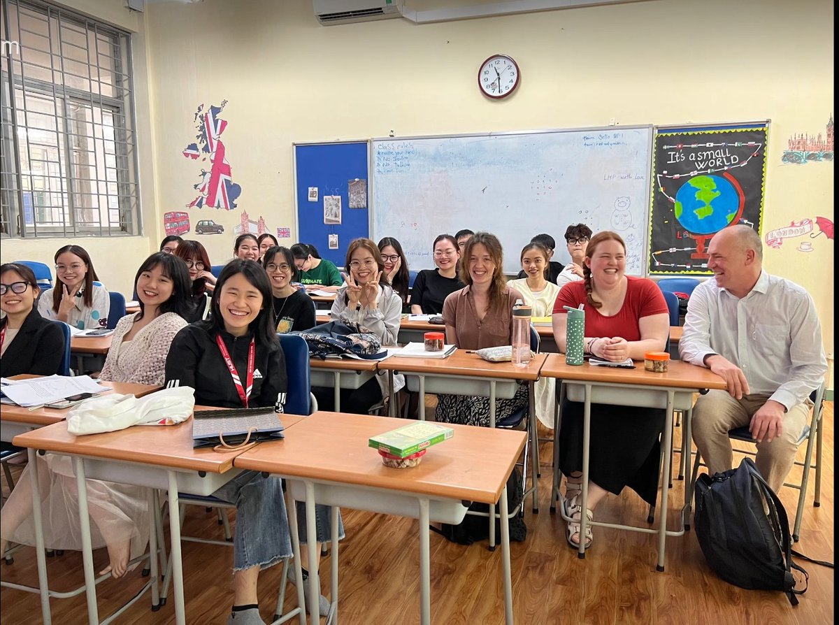 2 of our first year students have spent a fortnight in Vietnam visiting the university in Hanoi and making links with schools for children with communication differences there.  Can't wait to hear all about it when you return!  <a href="/stevedisney/">Steve Disney</a> <a href="/marjonuni/">Plymouth Marjon University</a>